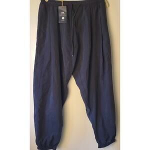 Jishinman Shinbo Black Pants Japanese Lightweight Comfort Harem Joggers US L